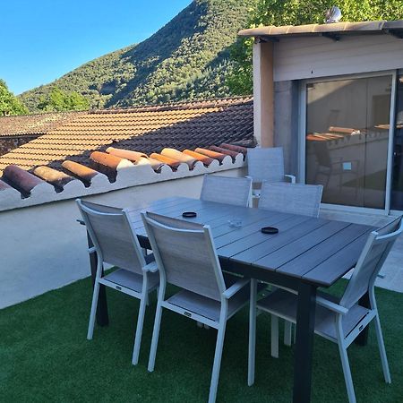 Charmant Appart Cosy Climatise Avec Terrasse Besseges Esterno foto